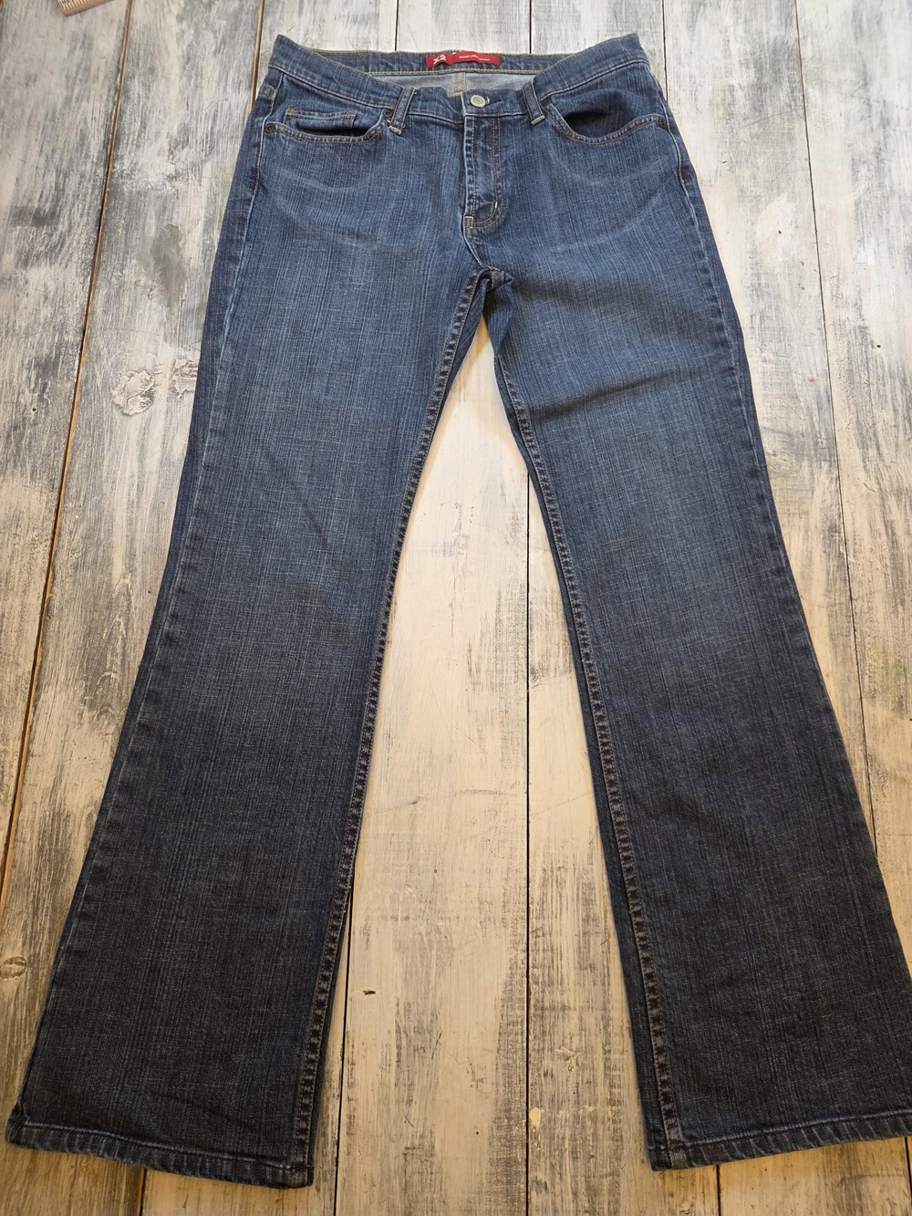 X2 Women's Low Rise Regular Fit Bootcut Denim Jeans in Dark Blue sz 8